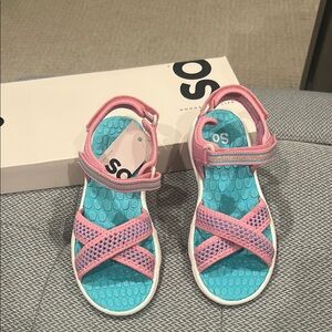 ASOS Kids Pink and Blue Sandals